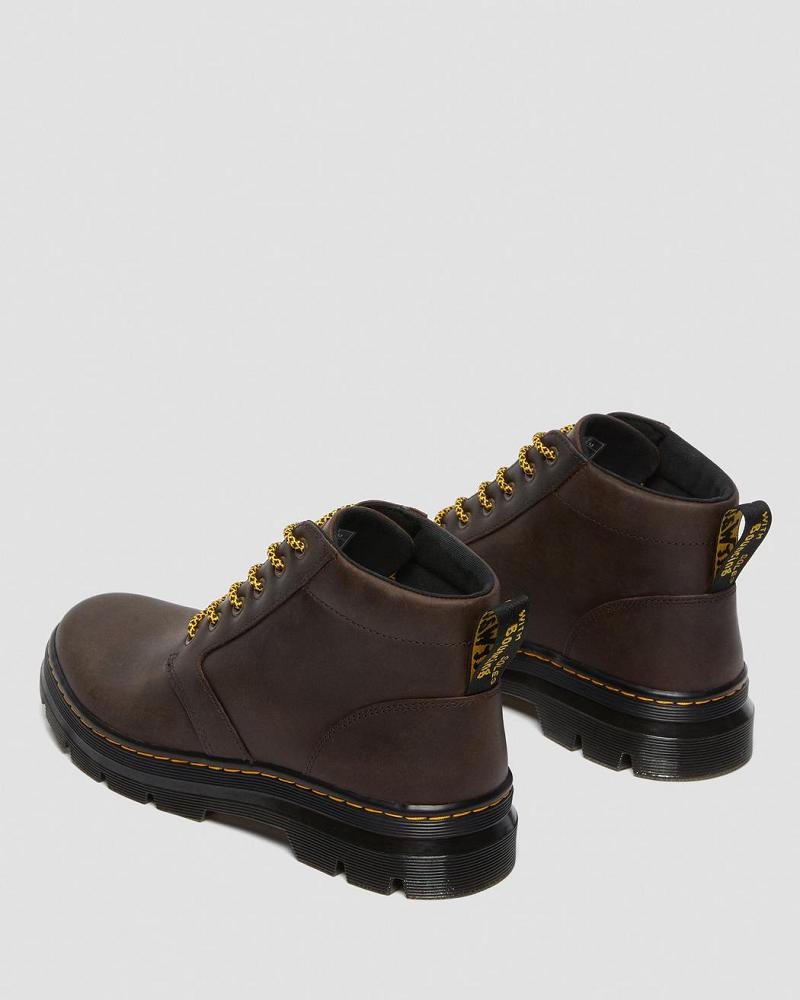 Brown Men's Dr Martens Bonny Leather Casual Boots | CA 460XYU